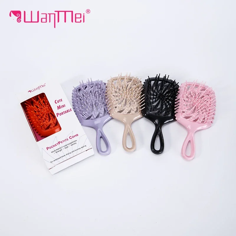 Christmas & New Year Gift Comb-Portable Mini,Effortless Tangle Free-Ideal for Natural Curly Straight Wet Dry,Curl Defining Brush