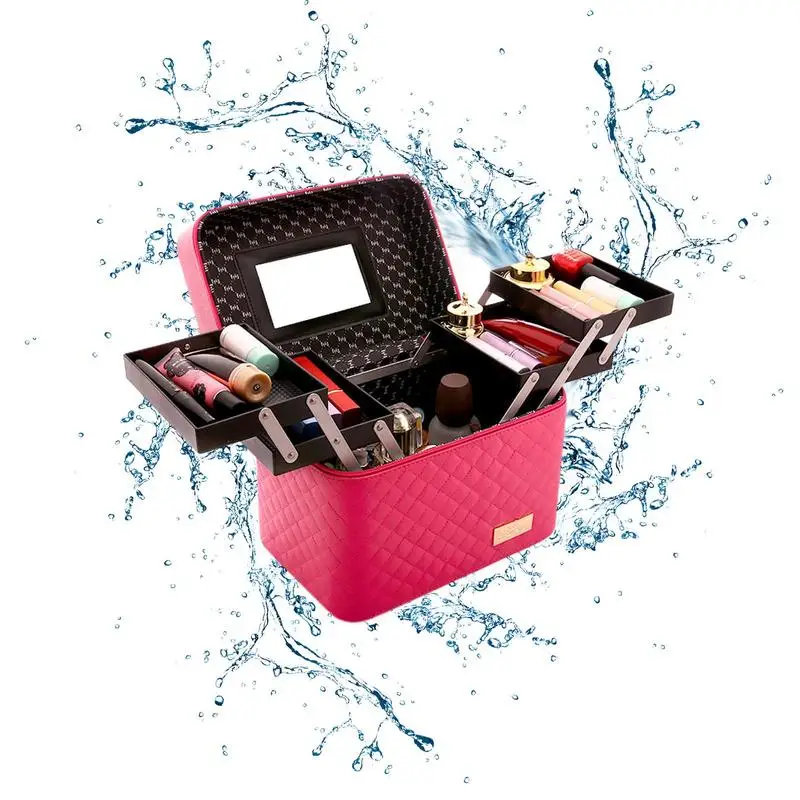 

Makeup Bag Cosmetic Bags Cosmetic Bag Professional Large Capacity Storage Foldable Makeup Handbag Case Travel Toiletry case