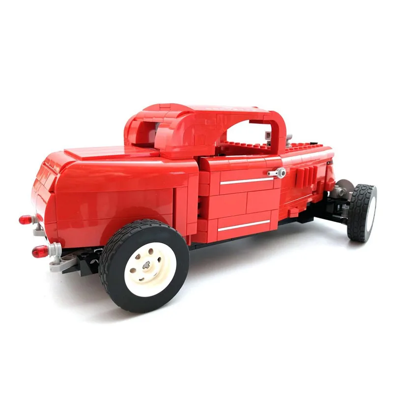 

MOC-189620 Red New Sports Hot Rod Car Building Block Model 701 Parts MOC Boys Children's Birthday Building Block Toy Gift