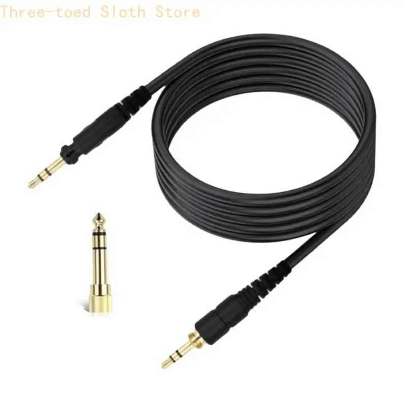 EAH DJ1200 헤드셋 용 교체 헤드폰 코드 3.5mm ~ 6.35mm 오디오 코드 음악 애호가 및 전문 DJS E74A