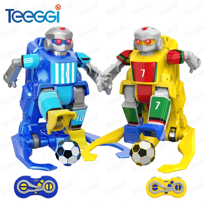 

Teeggi 2.4G 2-Player RC Soccer Robot Battle Toy With Led light Smart Football Battle RC Robot For Boys Kids Christmas Gifts