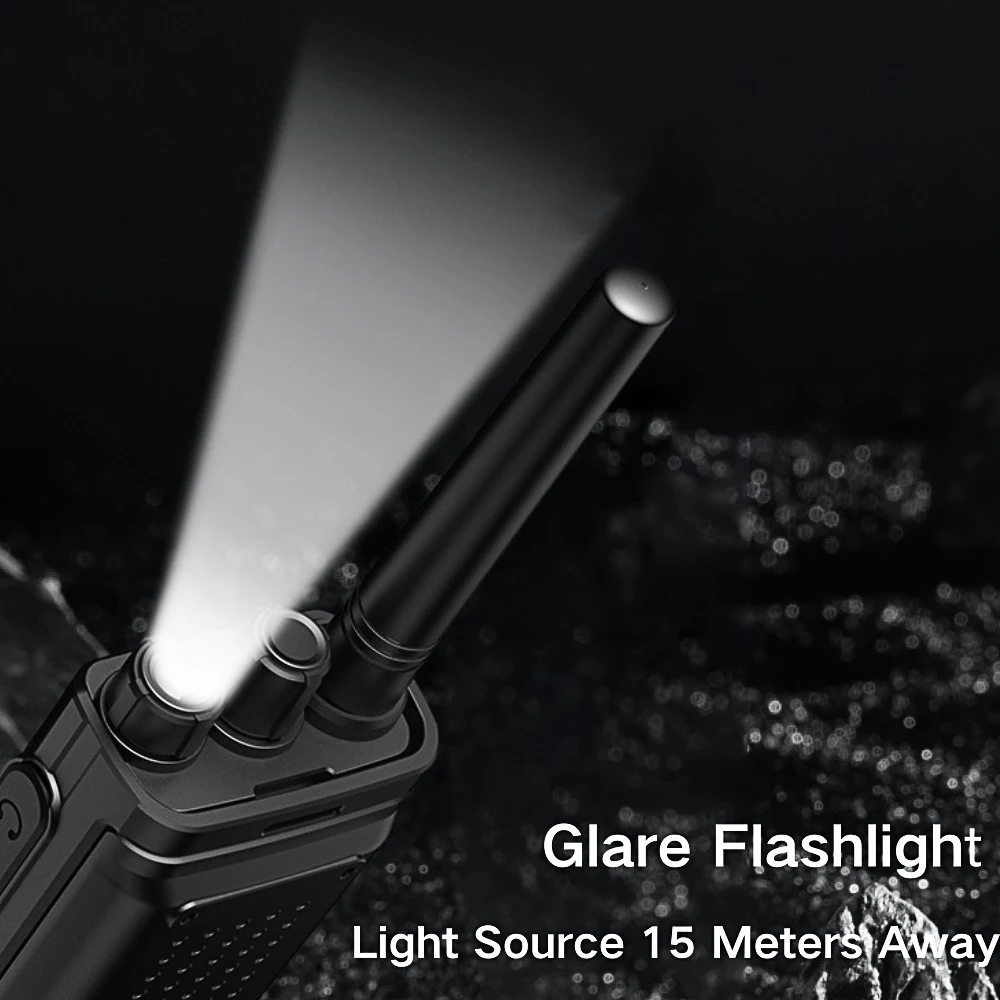 5W トランシーバー 2 個 韓国 オーストラリア 一般使用周波数 双方向ラジオ ハンズフリー 懐中電灯付き レストラン ホテル用