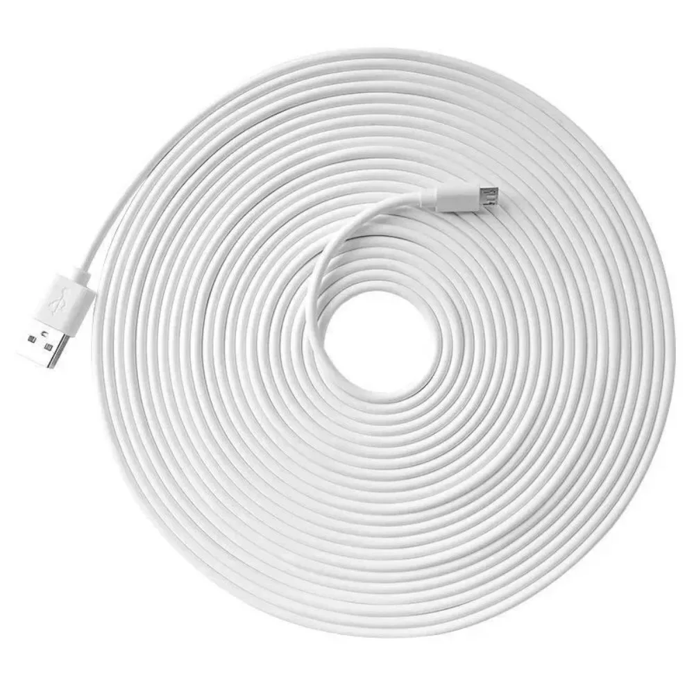 1pcs 10M for Security Cameras Continuously Charging Typec Cable Extra Long Power Extension Cable Compatible with Security Camera