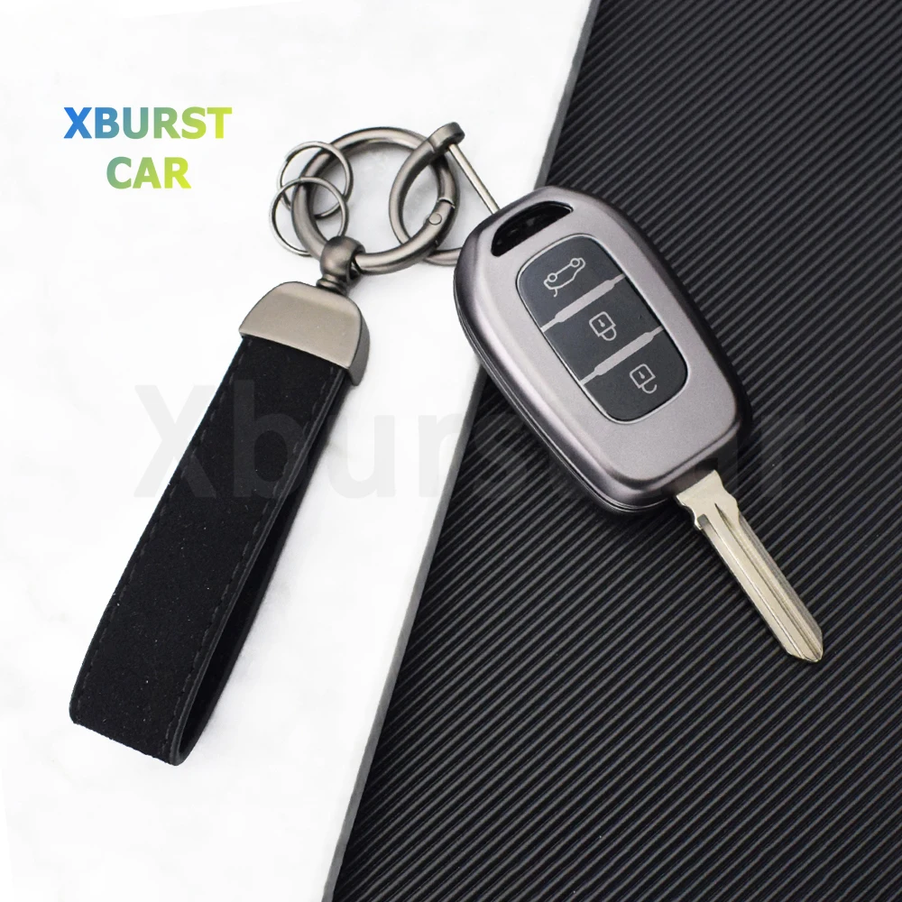 Carcasa gris para pistola, soporte para mando a distancia, funda para llave de coche de TPU para Renault Kwid, símbolo de tráfico para Dacia Sandero Logan Duster 2016 2017 2018
