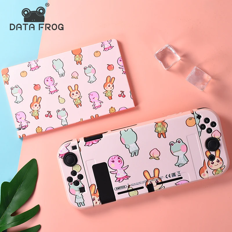 DATA FROG Soft TPU Cartoon Protection Cover For Nintendo Switch Console Cute Separable Design Protection For NS Accessories