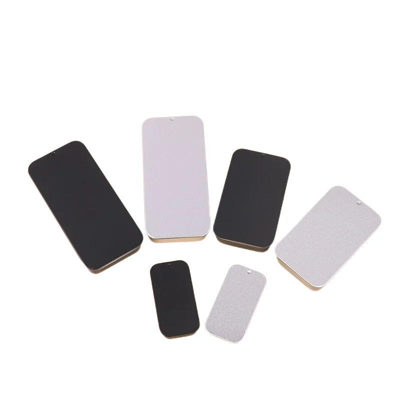 1Pcs Mini Iron Box Slide Cover Storage Box Wedding Jewelry Pill Cases Portable Tin Boxes Pill Container Cosmetic Home Organizer