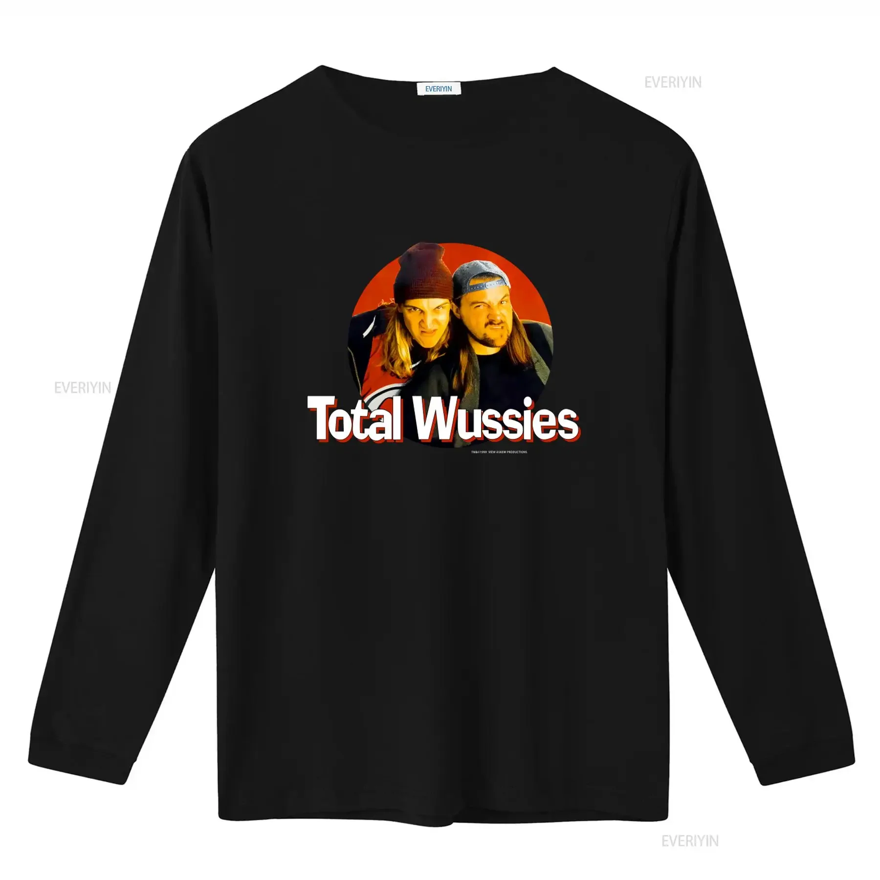 Vintage 1999 Small Black Jay And Silent Bob Total Wussies T Shirt Retro Style Pop Culture vintage Washed Breathable Unisex Soft