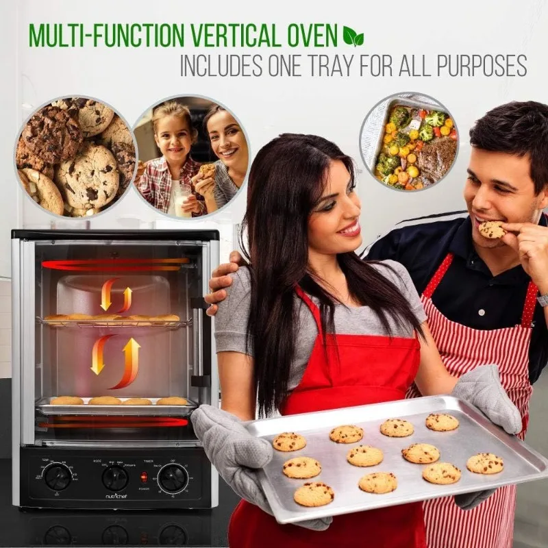 Nutrichef Verbeterde Multifunctionele Rotisserie Oven-Verticale Aanrecht Oven Met Bak, Kalkoen Thanksgiving