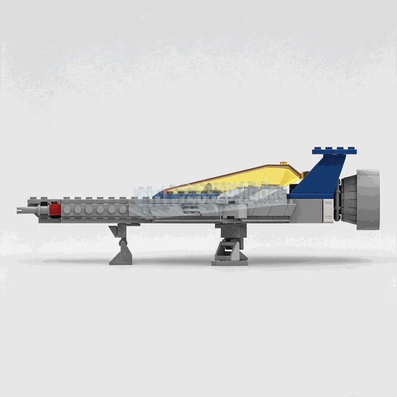 223PCS Galaxy Scout Spacecraft Building Blocks Futuristic Explorer Vehicle Model With Opening Cockpit DIY Assembly Toy Display