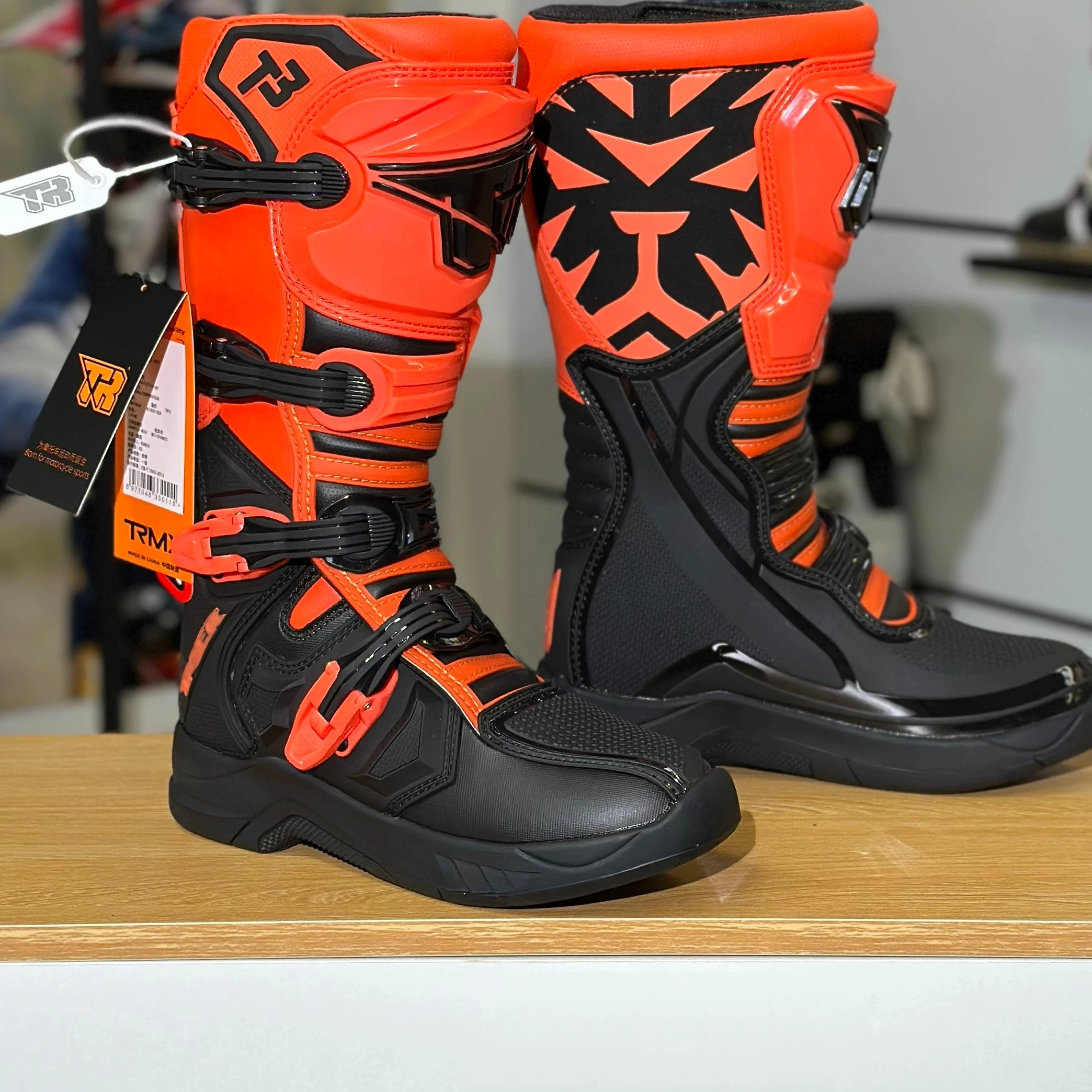 TR Tiger Off-Road Boots Motorcycle Riding Shoes Boots Men's Wrestling Forest Road Rider Equipment Rally Boots Racing Shoes