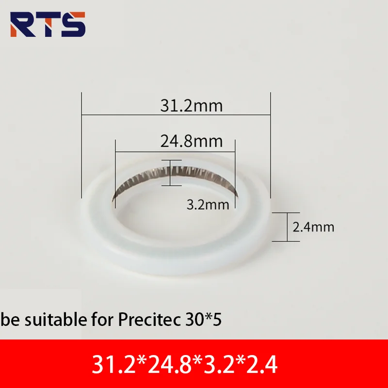 RTS BOCI Ospri Precitec 포커싱 미러 PTFE 씰 가스켓 및 절단기용 고무 링