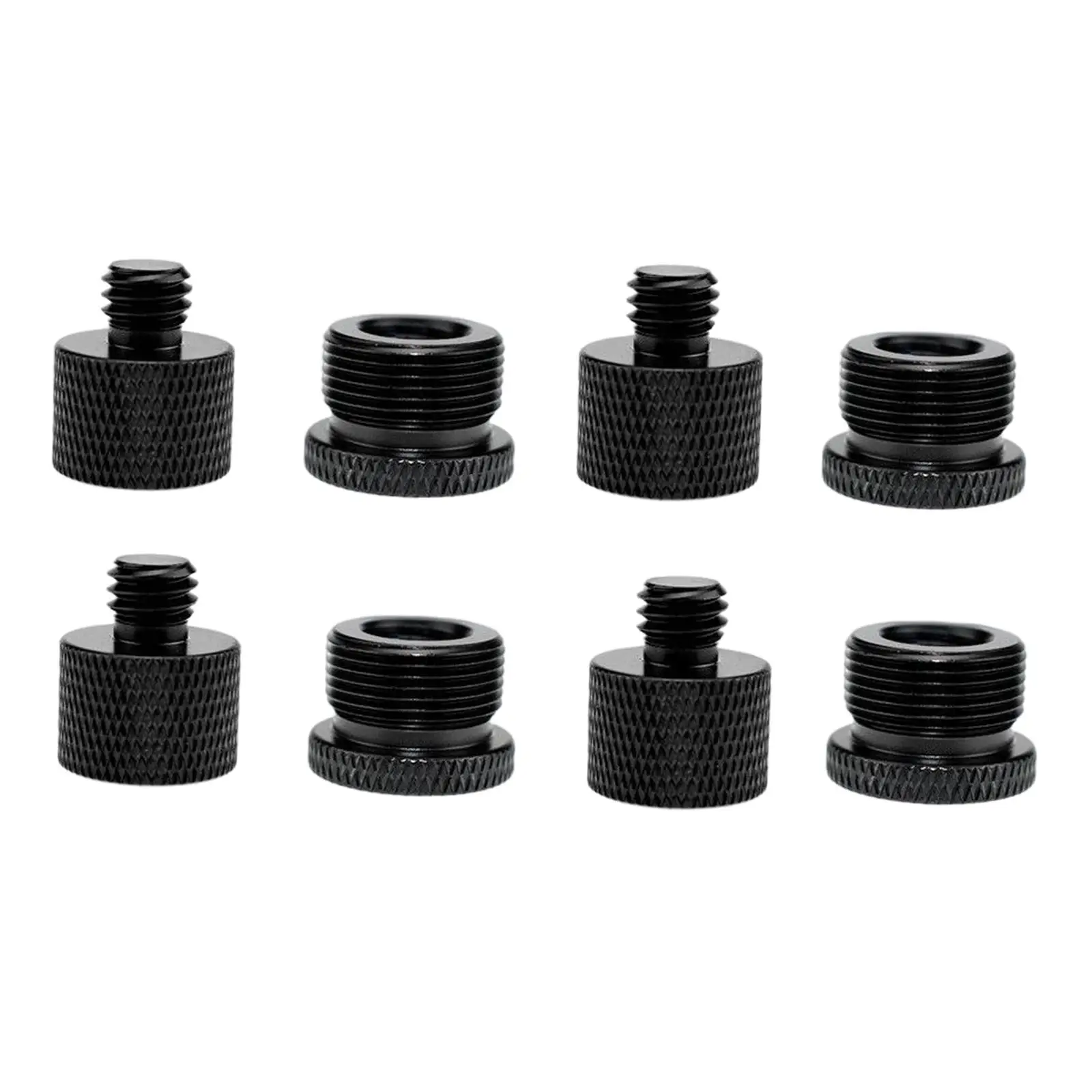 8 Pieces Mic Thread Adapter Set Anti Slip for Music Recording Equipment