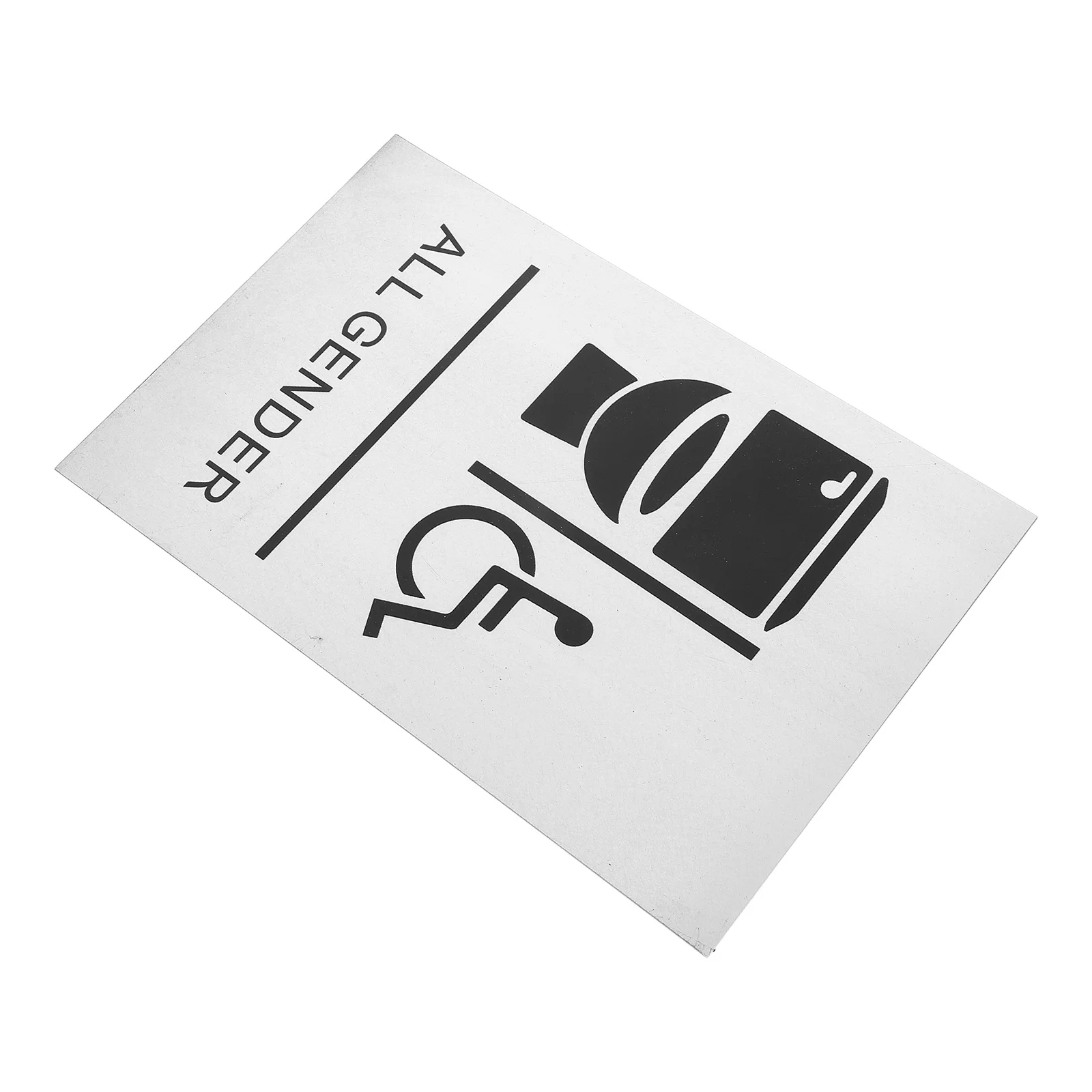 

Bathroom Sign Gender Restroom Wheelchair Disabled Silver Symbol Decorative Plate Toilet Door Disabled Wheelchair Symbol Sign