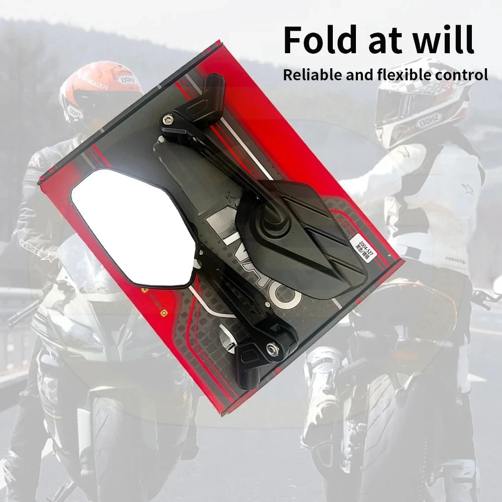 Motorcycle Rearview Mirror For R1200GS F800 K1300GT S1000R HP4 NINET LC ADV Adventure CNC Foldable rotatable