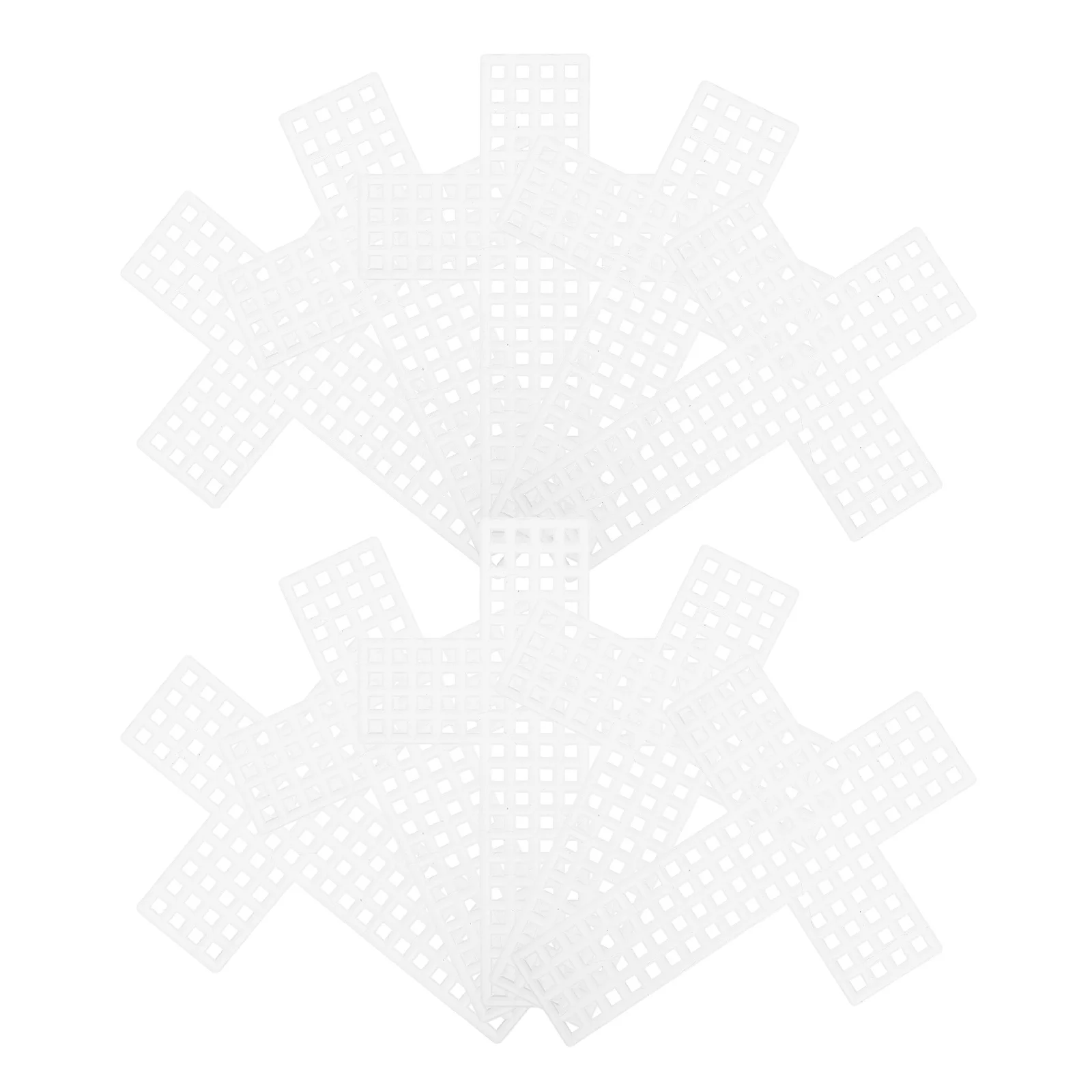 

20pcs 'S Knitting Mesh Plastic Canvas Shapes Diy Weaving Kit For Lightweight Craft Supplies Indoor Outdoor Use