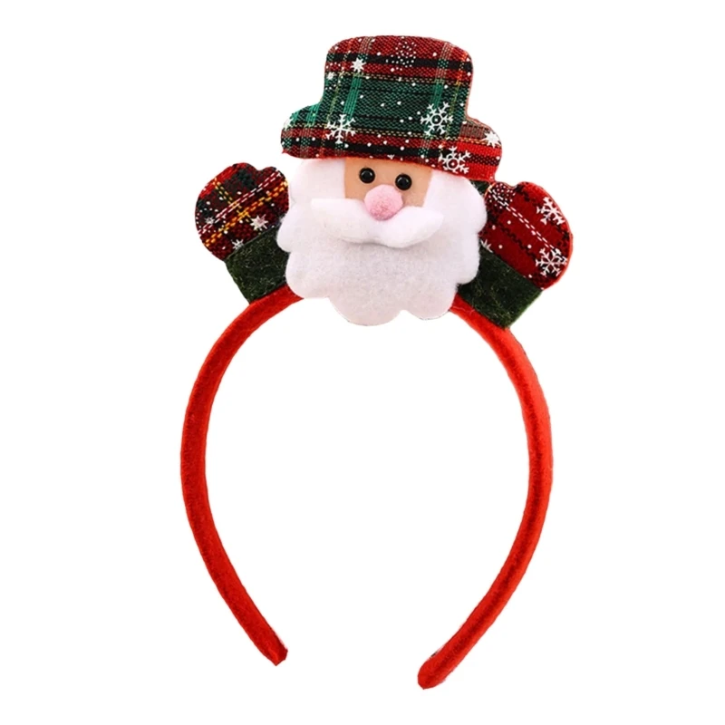

Hairband For Christmas Party Light Up Headpiece With Soft Fabric Unisex Accessory