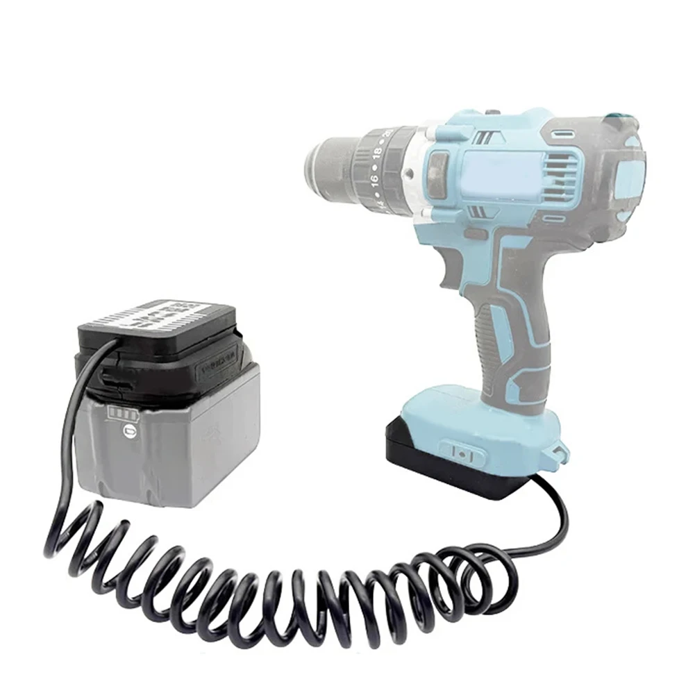 Lithium-ion Battery Adapter Converter Extension Cable Elastic Extension Cord Battery Expansion For 18V Batteries Power Tool