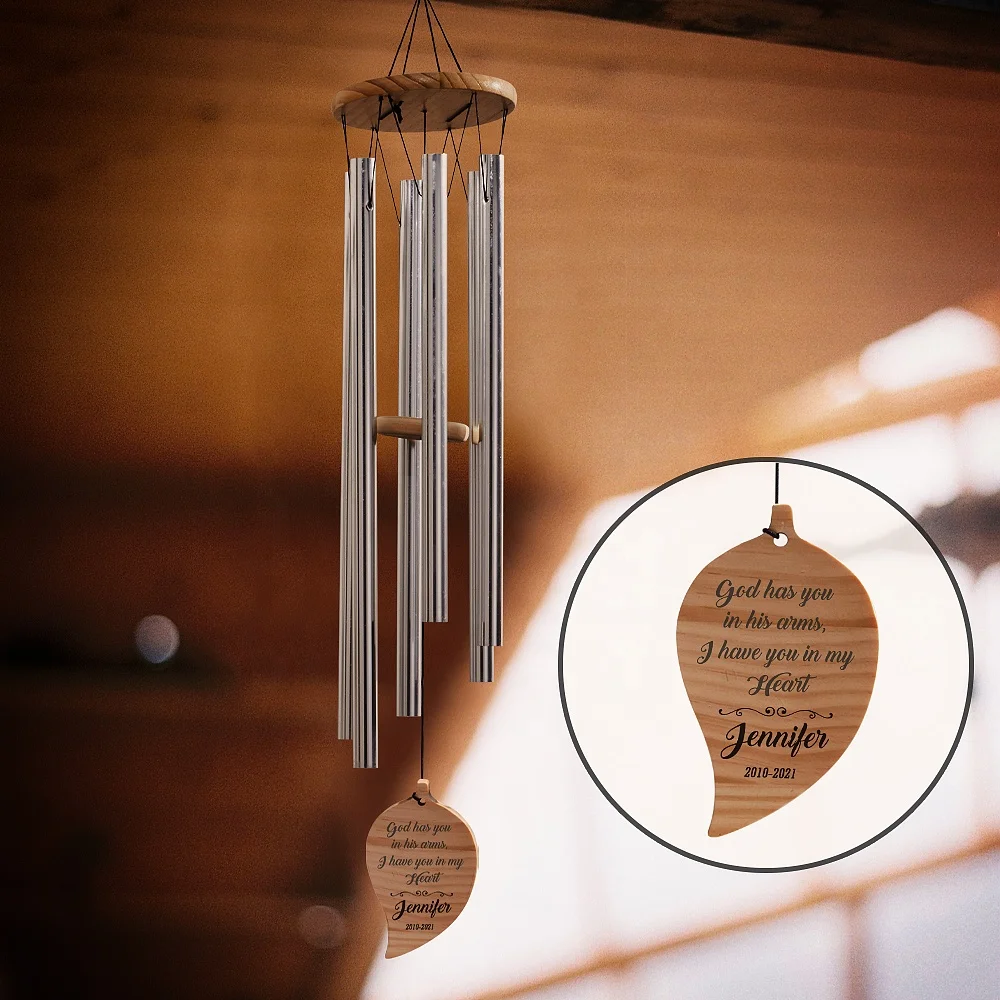 

Hot Selling Luxury Wooden Wind Chimes Memorial Outdoor Indoor Oem Logo Wind Chimes