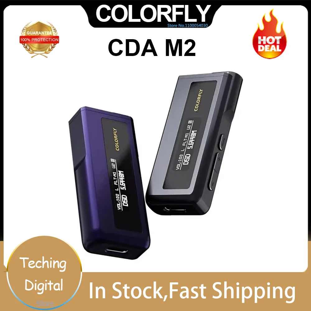 Original COLORFLY CDA M2 DAC Portable Mini USB DAC AMP Headphone Amplifier 2*CS43198 Chips PCM768 DSD256 3.5+4.4m Output Mquloos