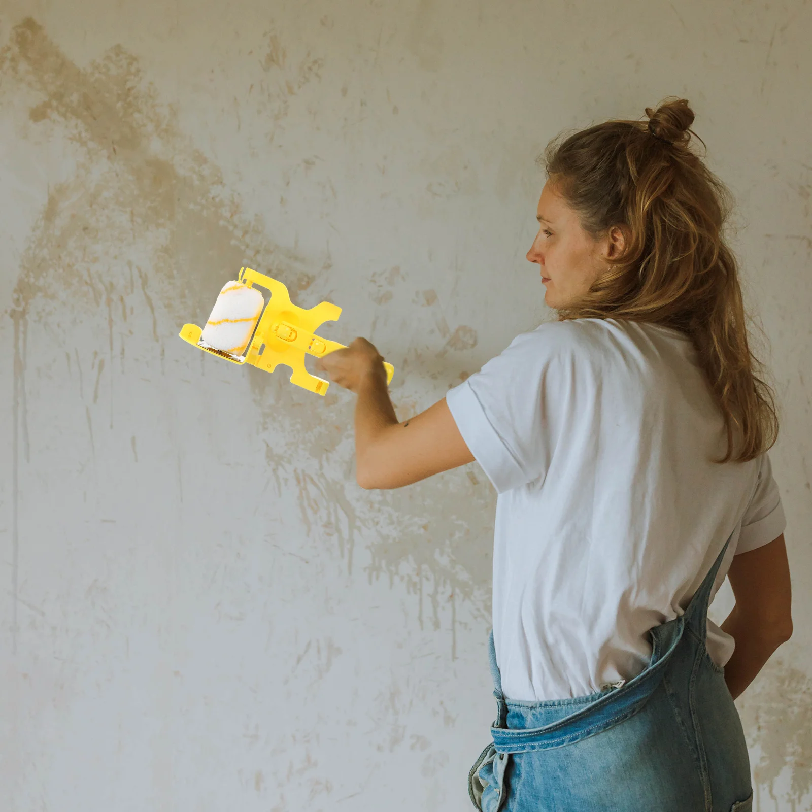 

1Set Paint Edger Roller Brush Handheld Edge Painting Tool Wall Trim Corners Narrow Surfaces Rollers Paintings Brushes