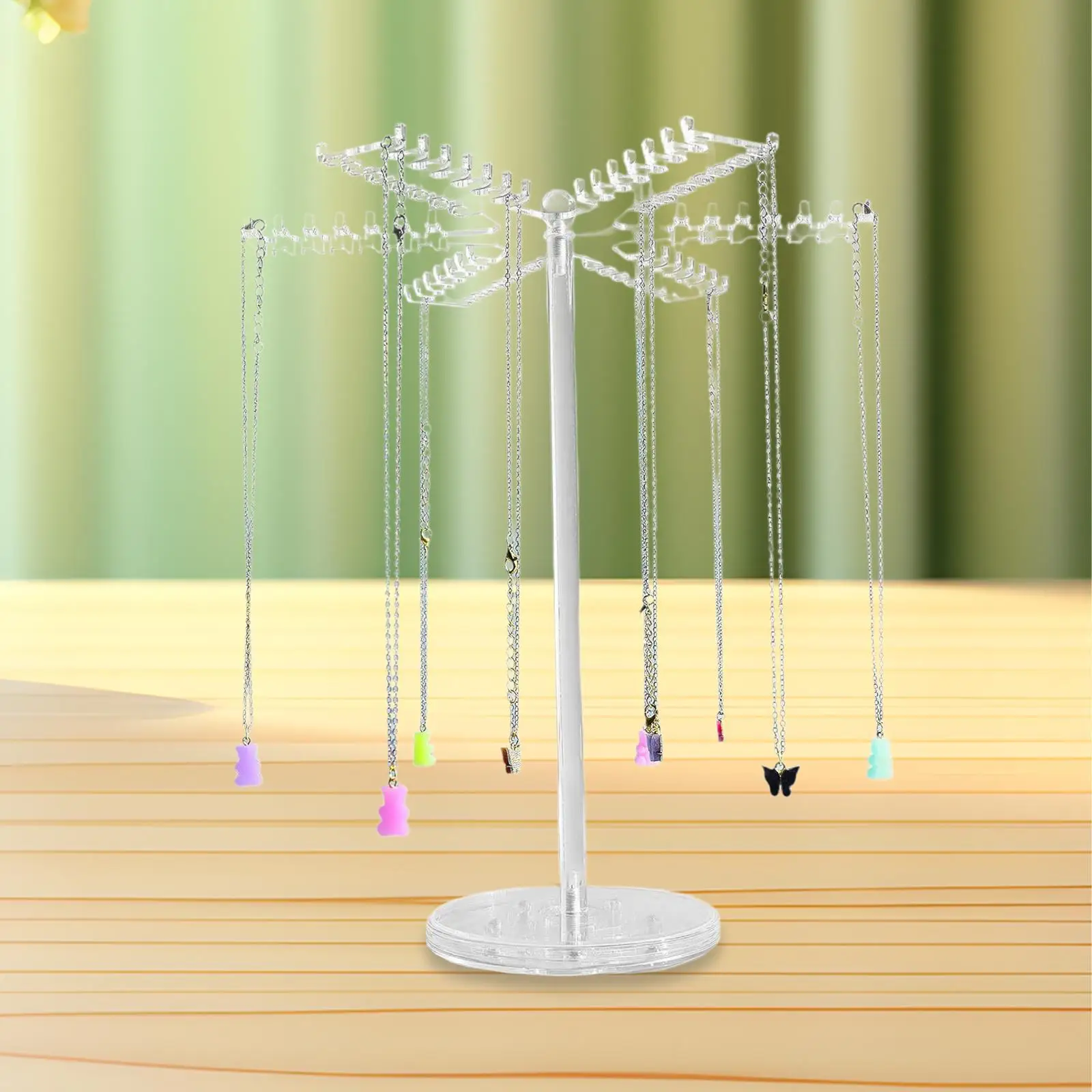 حامل منظم للقلادة، رف عرض مجوهرات مزخرف هدية للفتيات #2