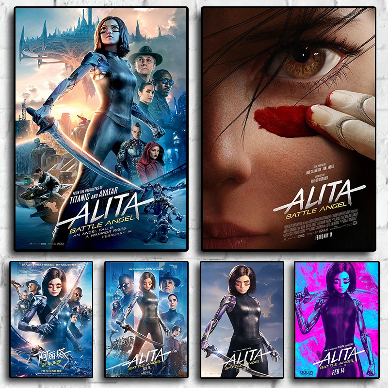 Película TV Alita: Battle Angel Wall Art Decor Print Posters decoración del hogar lienzo para sala de estar imagen pintura Póster