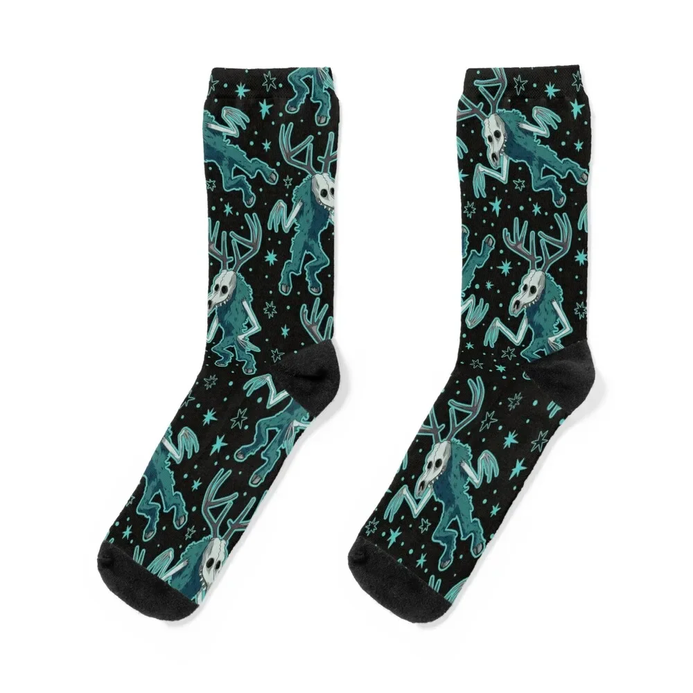 

Wendigo Cryptid Black Socks winter thermal sports stockings Men Socks Luxury Brand Women's