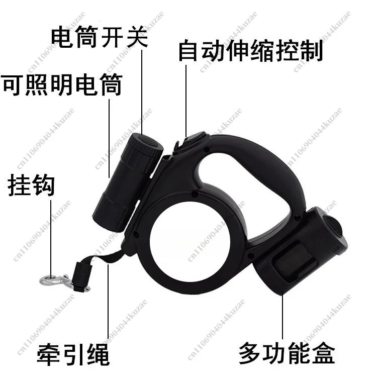 Nylon Retractable Pet Leash, Anti-Shock Dog Walking Rope for Daily Dog Training