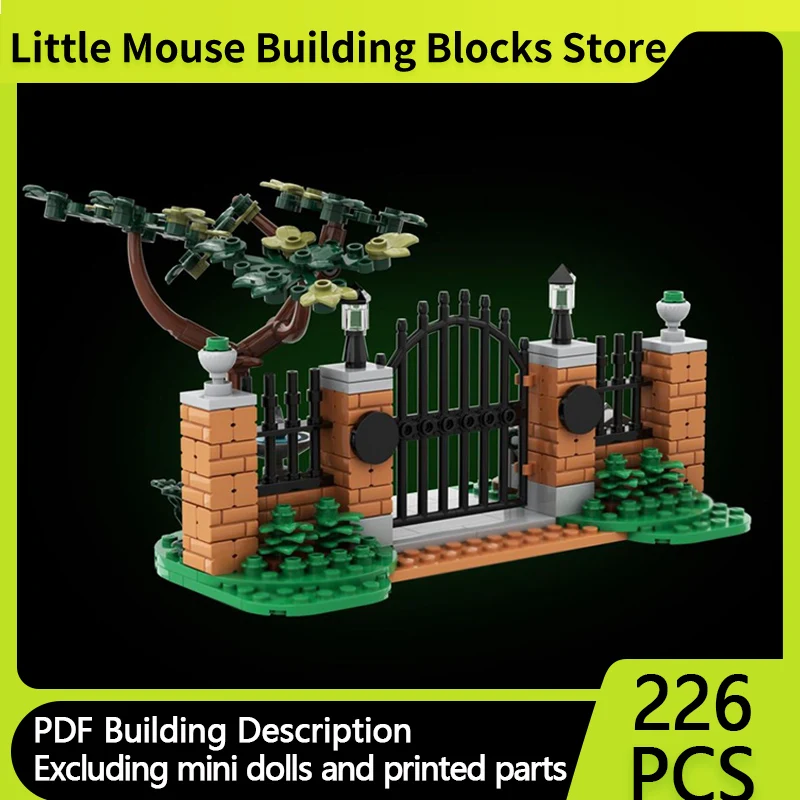 

Модель City Street View MOC, строительные кирпичи, парк развлечений, ворота, модульные технологии, подарки, праздник, сборка, детские игрушки, костюм