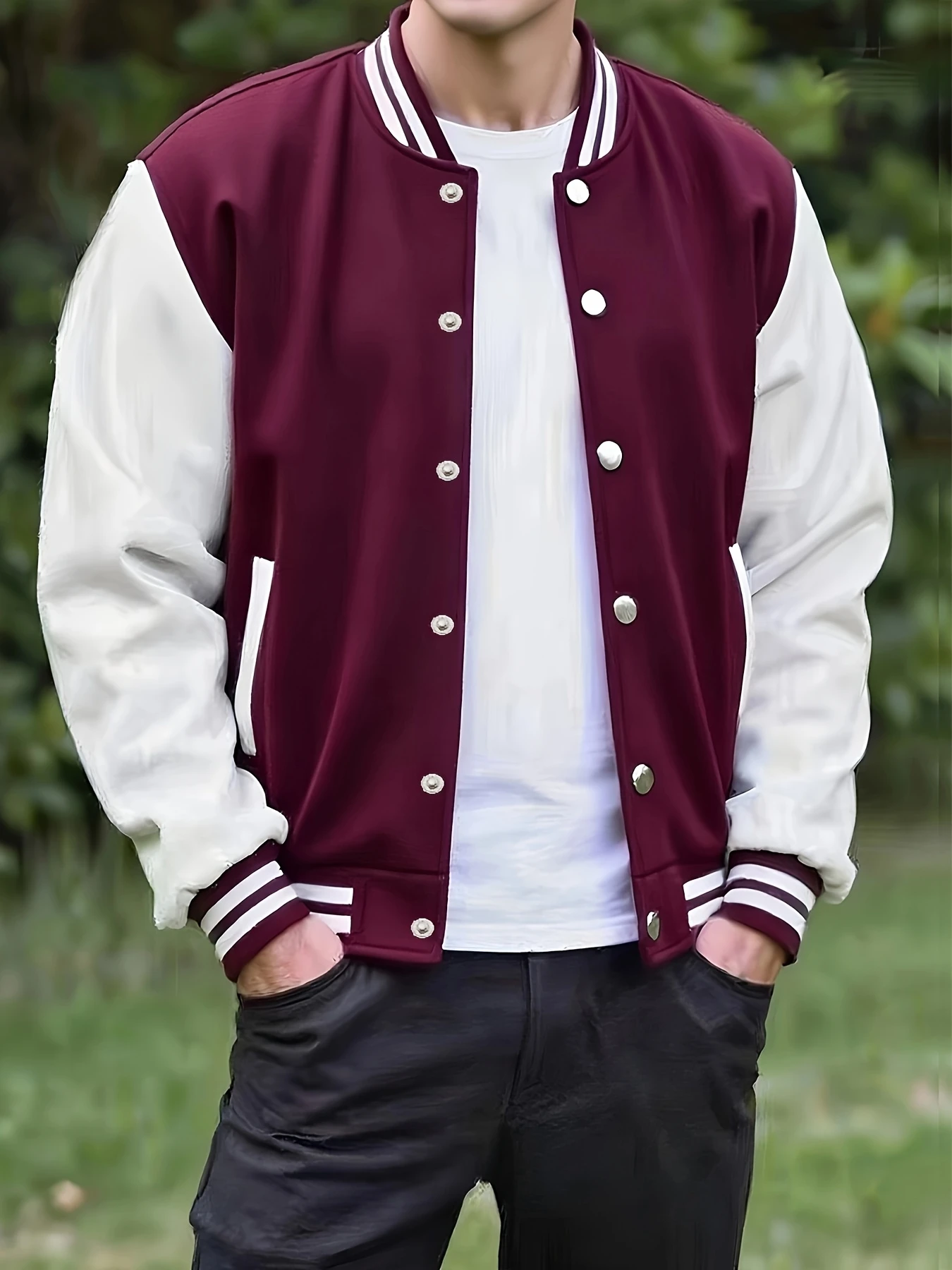 Men'S Work Practical Jacket, Coat Spring Men'S Baseball Uniform Trendy Handsome Versatile Jacket Stylish Men'S Essential