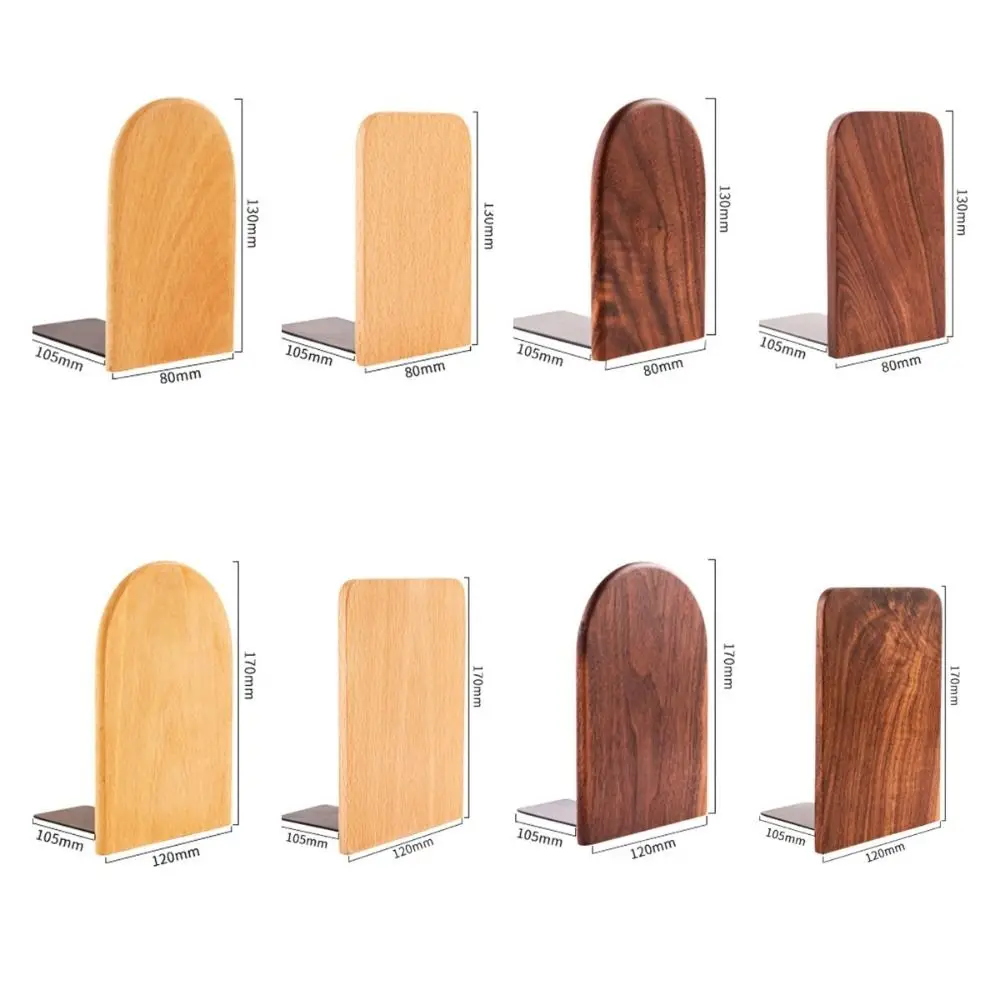 ผู้ถือจอแสดงผลธรรมชาติไม้ Bookends Desk Organizer INS เดสก์ท็อปชั้นวางหนังสือ Beech Walnut Simple Book สนับสนุน Rack โต๊ะเก็บ