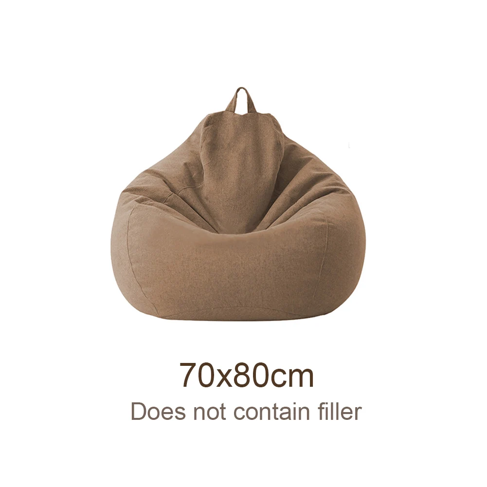 

Home Adults Kids Playroom Bedroom Soft Easy Clean Nordic Style Living Room Bean Bag Cover Without Filler Lazy Lounger Large