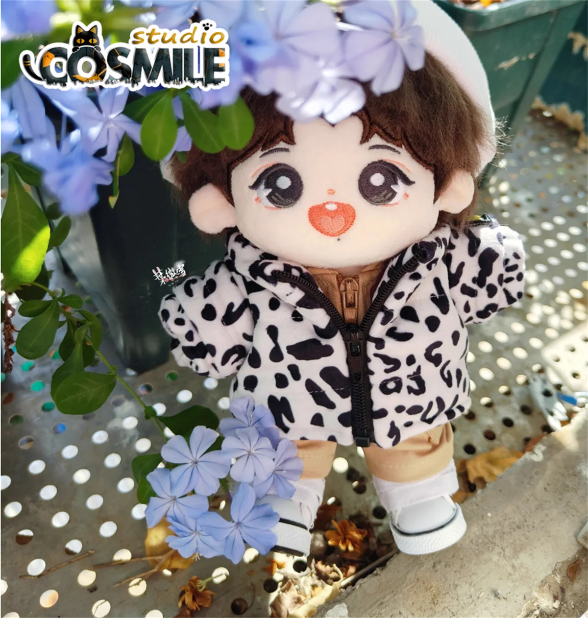 

The Untamed Xiao Zhan Sunshine by My Side Sheng Yang, модный костюм с леопардовым принтом, плюшевые аксессуары для кукол 20 см, одежда для кукол