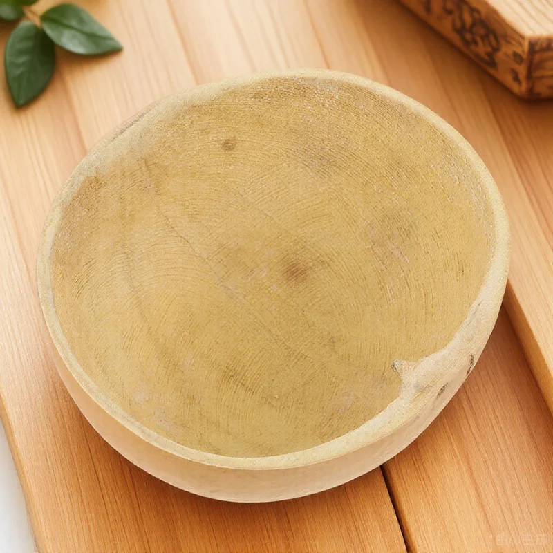 

1 pc Gourd Craft Natural Gourd Water Scoop Large Capacity Kitchen Water Ladle For Garden Household Use Yellow