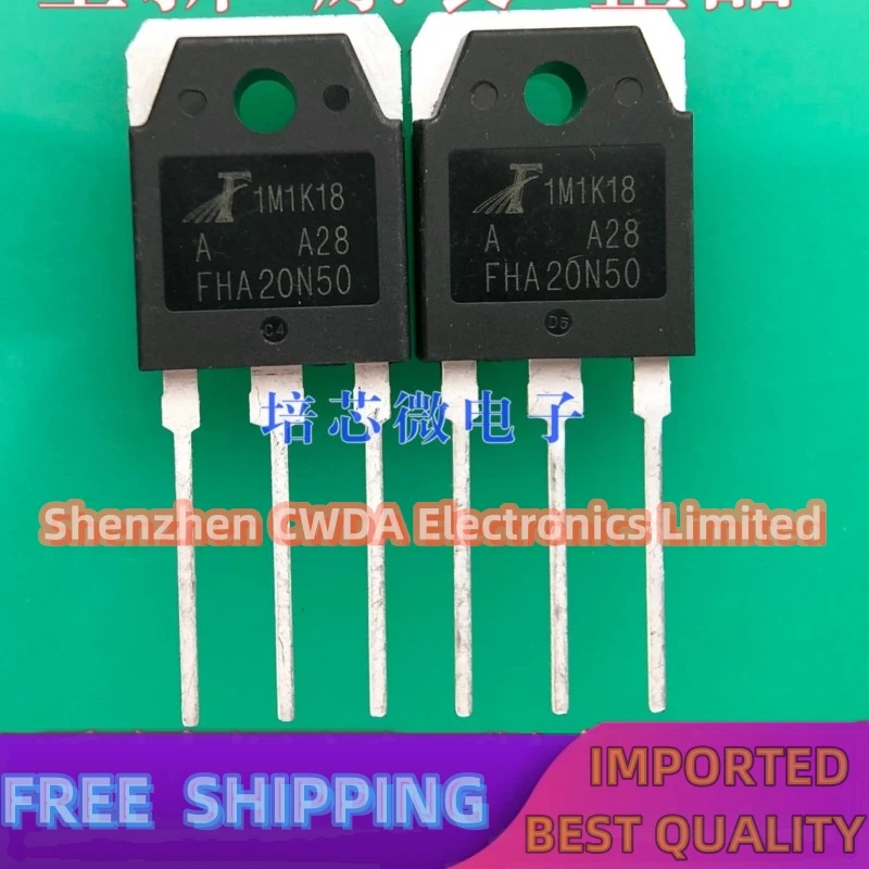 10PCS-20PCS  FHA20N50 20N50  20A 500V TO-3P MOS  In Stock Can Be Purchased