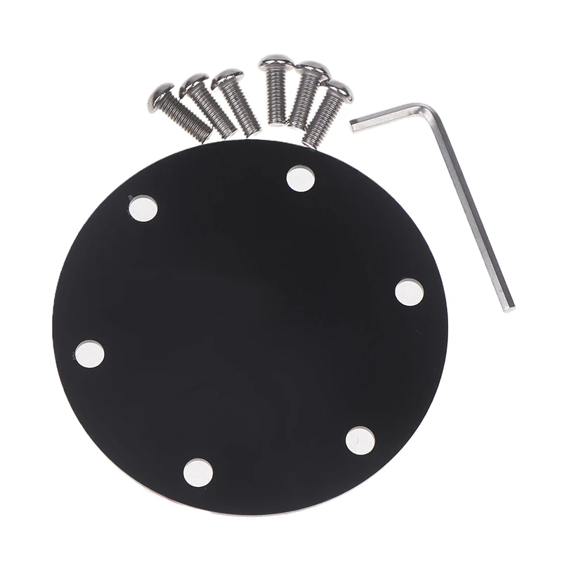 NEW Aluminum 6 Hole Steering Wheel Horn Button Delete Plate Cover 3.35