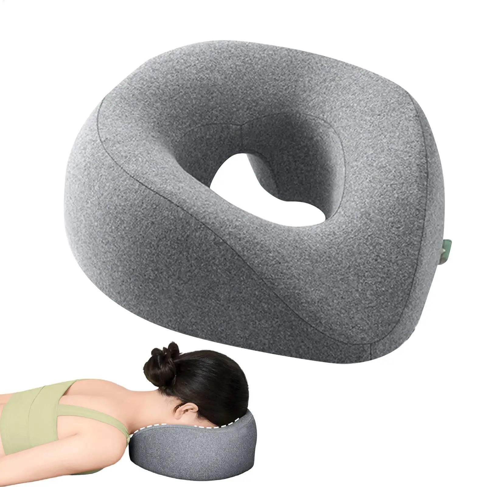 Ergonomics Lying Down Pillow Memory Foam Breathable Head Rest Support Pillow Body Massage Face Rest Pillow for Beauty Salon