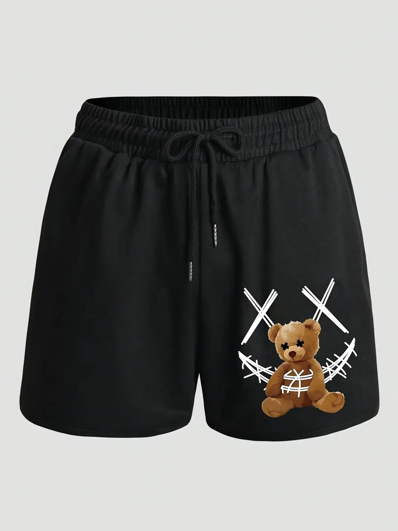 

Летние уличные модные шорты для мужчин с узорами и надписями, пляжные шорты из чистого хлопка, впитывающие пот и дышащие.