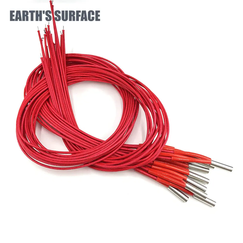 

ES-3D Printer Part Cartridge Heater 12V/24V 40W 6*20mm1M Reprap Cable For MK Mendel Reprap Extruder Parts 12V/24V 40W Heat Parts