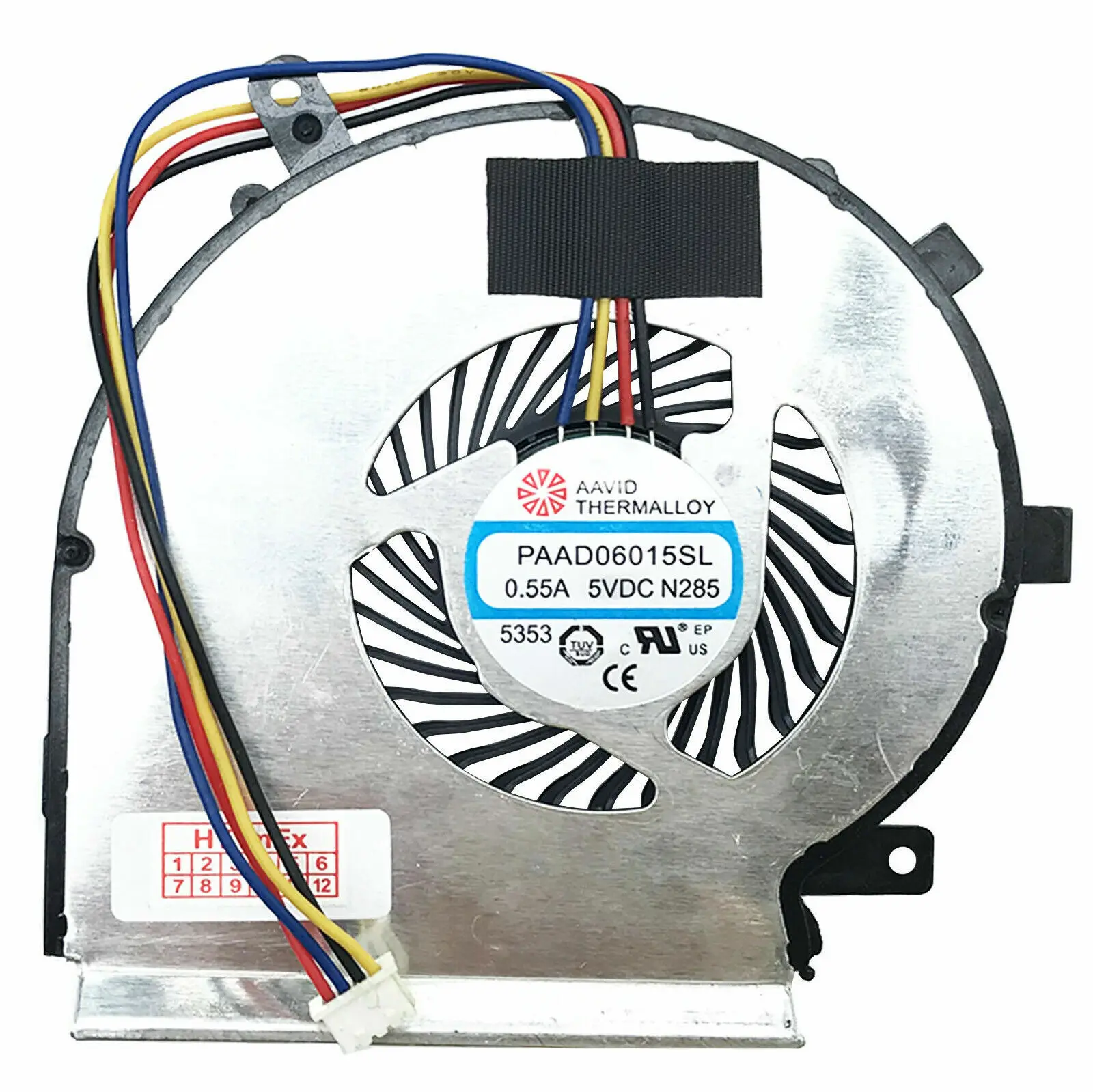 

4-контактный вентилятор процессора для MSI GE62 GL62 GP62 GE72 GL72 6QE 6QF 6QL 2QC 2QD 2QE-