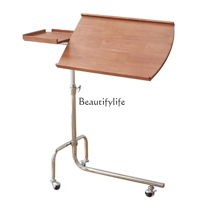 

Medieval solid wood sheet music stand movable storage lifting side table