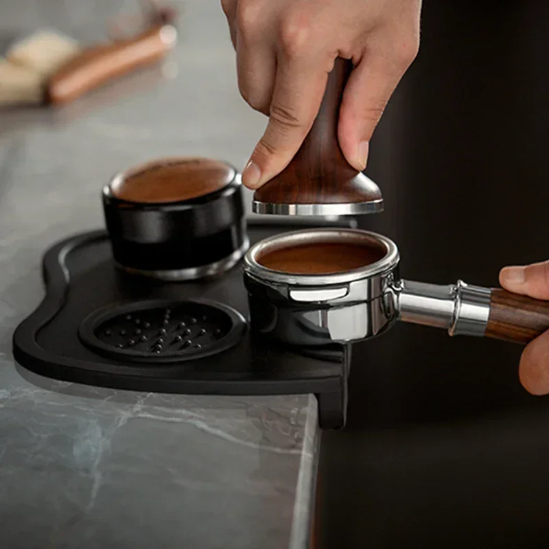 Espresso tamper fluted coffee silicone tamper compacting mat Non-slip food safe silicone rubber coffee tamper mat