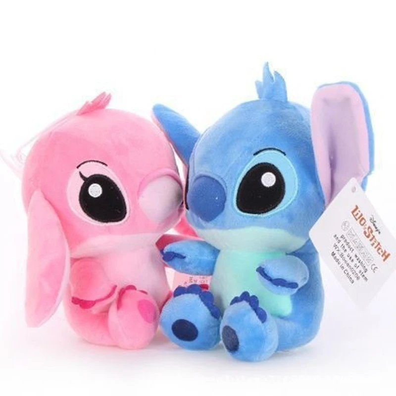 

18cm Disney Plush Stitch Baby Movie Cartoon Model Doll Children Action Figures Stuffed Toys Pendant Christmas Gifts