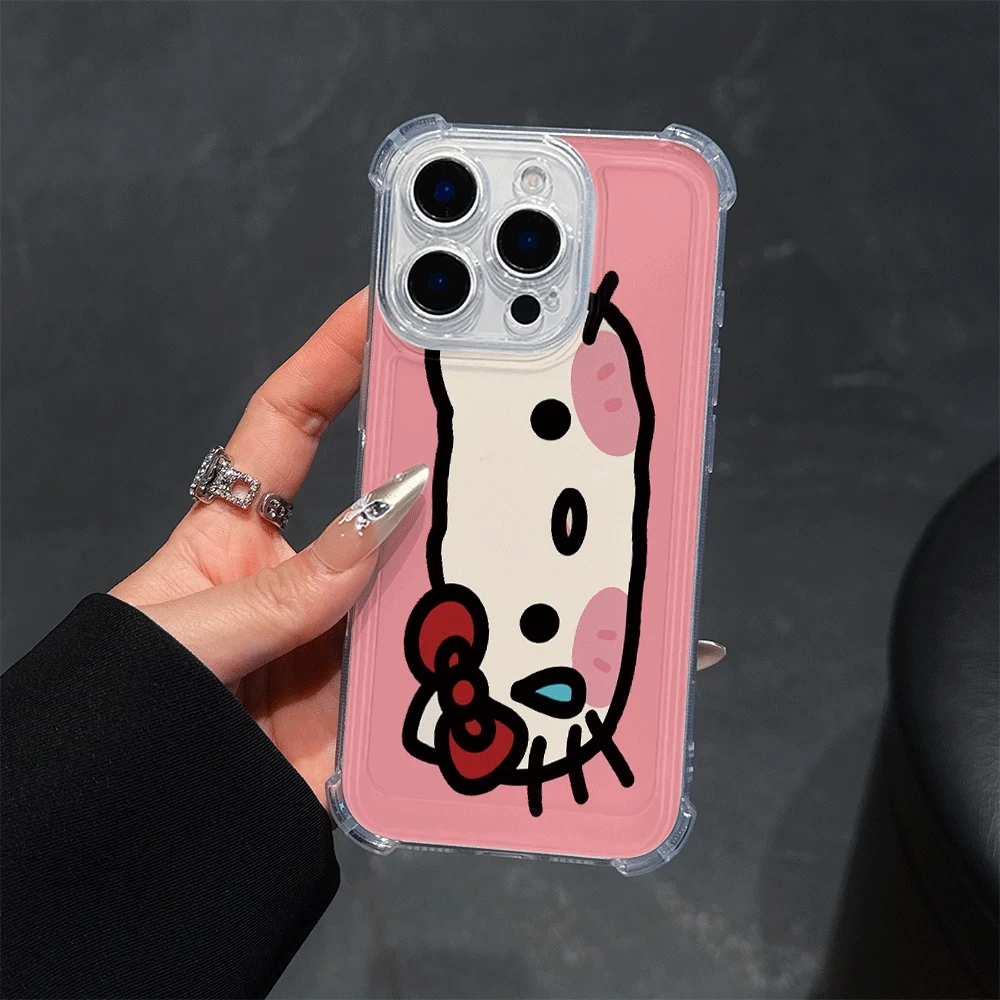 

Прозрачный чехол для телефона Hellokitty для IPhone 13, IPhone 16/15/14/13/12/11/x/xs/xs Max, чехлы для мобильных телефонов для девочек Hello Kitty, новинка 2023 года