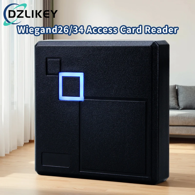 

125kHz EMID Proximity RFID Card Reader Waterproof Black with Wiegand/RS485/RS232/UART TTL Format , for Access Control/Industrial