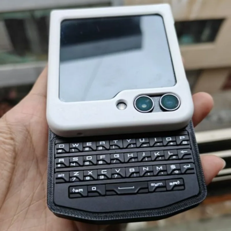 New 9981 Full Keyboard Phone Case Custom for Phone/IKKO /SamsungZflip6 /zflip7/phone Keyboard Case Wireless Bluetooth  Double Ty