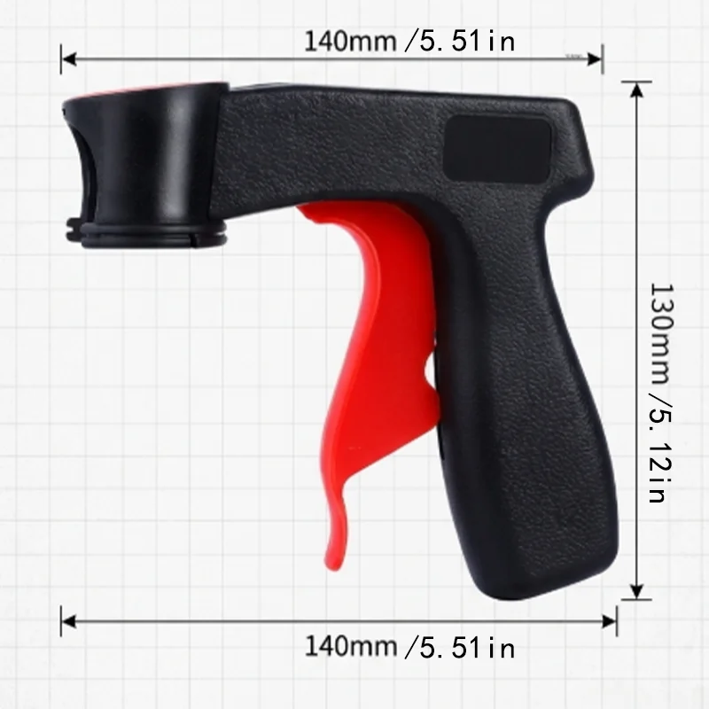 Plastic Portable Spray Paint Handle Universal Reusable Self Spraying Hand Spray Gun Adaptors Cars Maintenance Care Tools