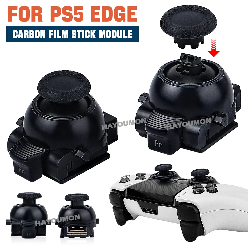 Carbon-Film-Analog-Joystick-Ersatzmodul für PS5 Edge Controller Daumenstick-Reparatur-Ersatzteile 1 Stück 2 Stück – Detail 1