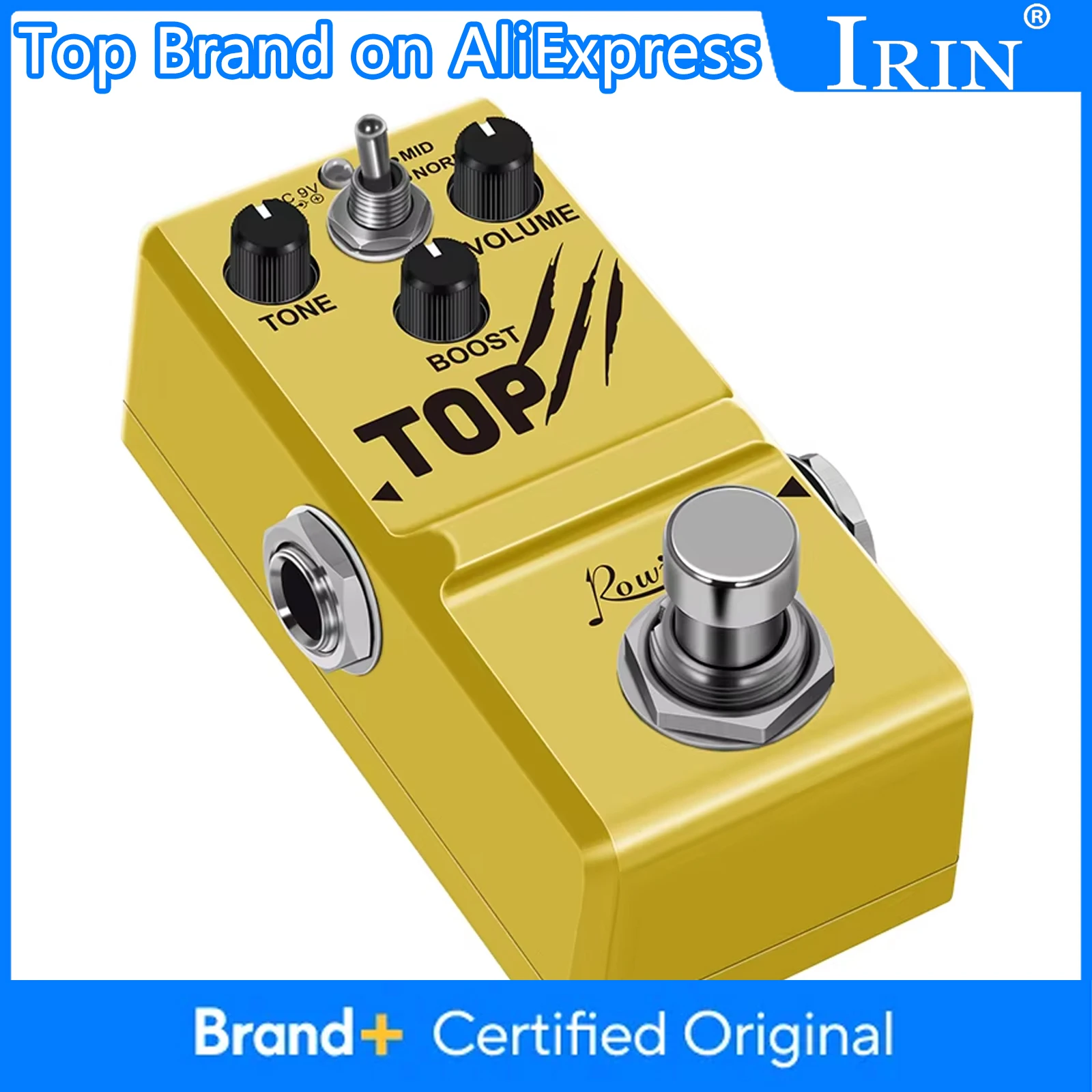 

ROWIN LN-318 TOP Guitar Booster Pedal Analog Vintage Boost Effect Pedal Mid Normal 2 Modes Guitar Effect Pedal True Bypass
