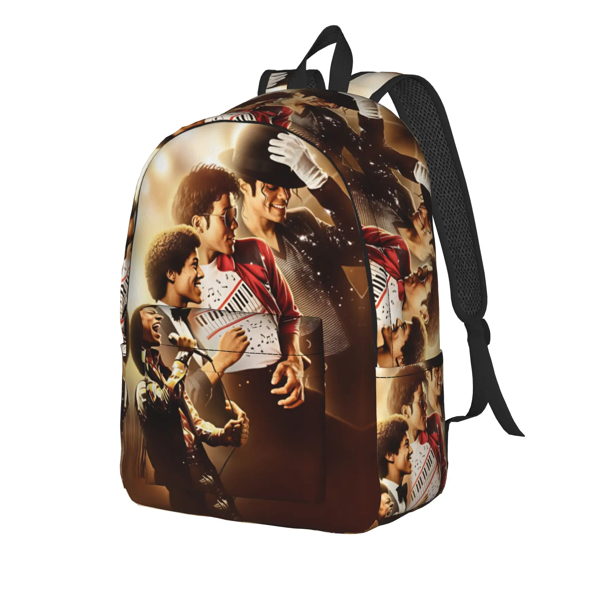 M-Michael Jacksons Backpack  Modern Backpacks Teen Travel Large High School Bags Designer Rucksack